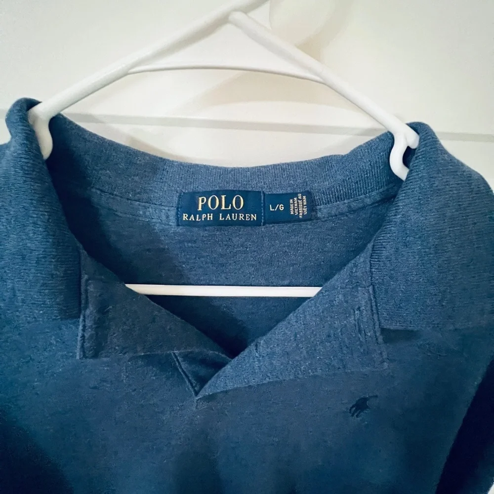 Ralph Lauren Blue Polo Shirt Classic Style